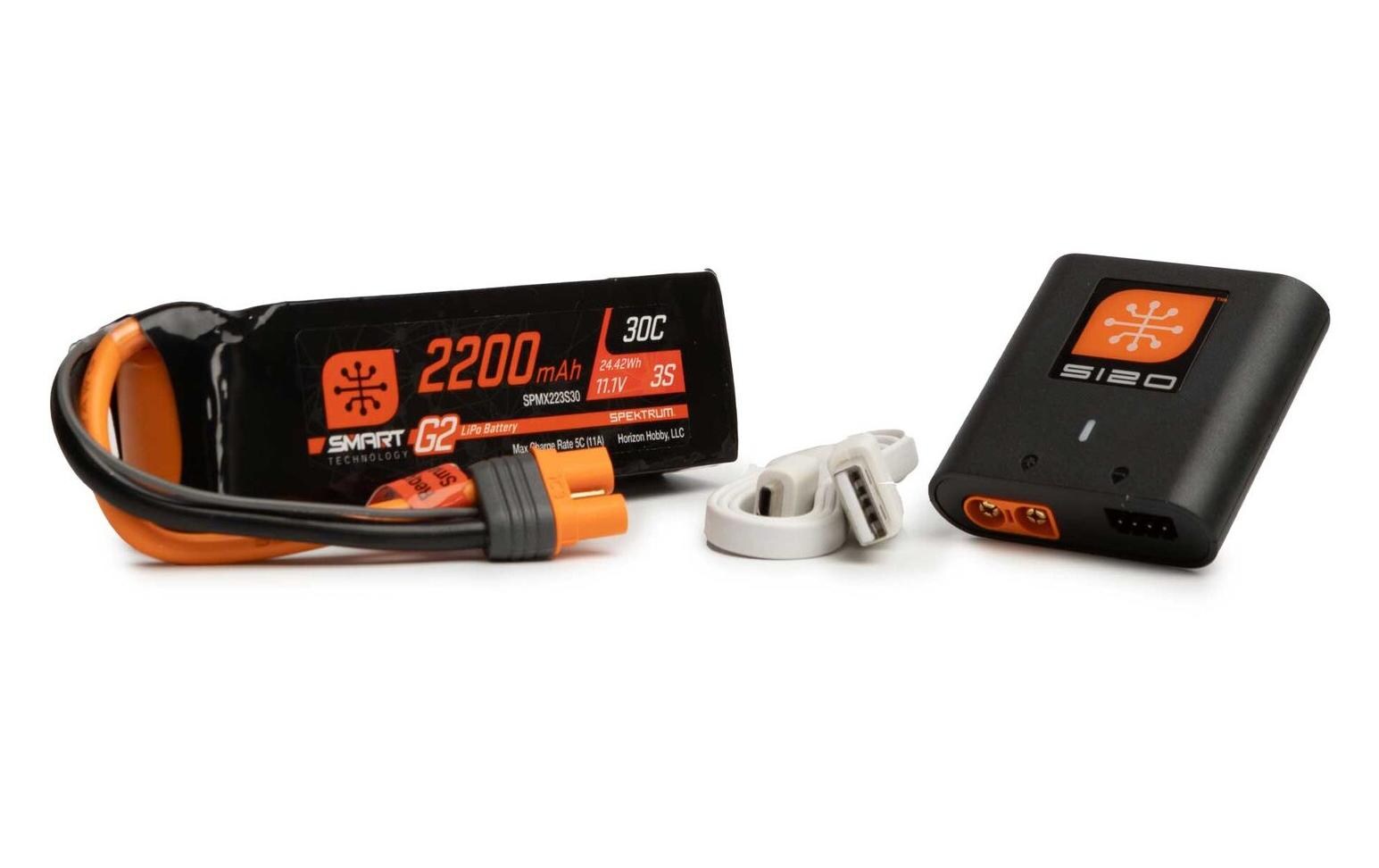 Smart Powerstage Air Bundle S120 Ladegerät & G2 3S 2200 mAhSmart G2 11.1 V 2200 mAh LiPo Akku mit USB Ladegerät