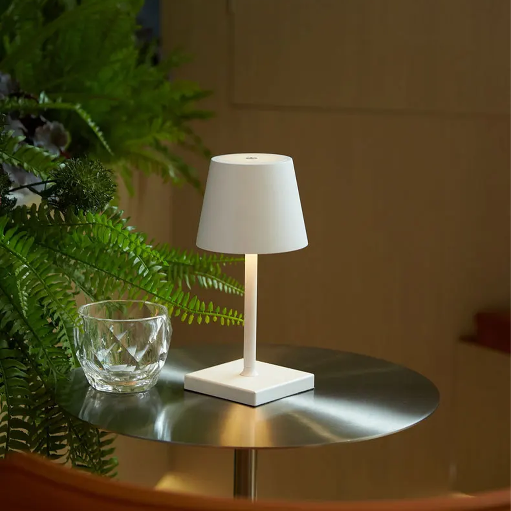 (26cm) 48 LED's Schreibtisch Lampe Dimmbares USB Home Deko Licht mit Touch Steuerung IP54 - Schwarz