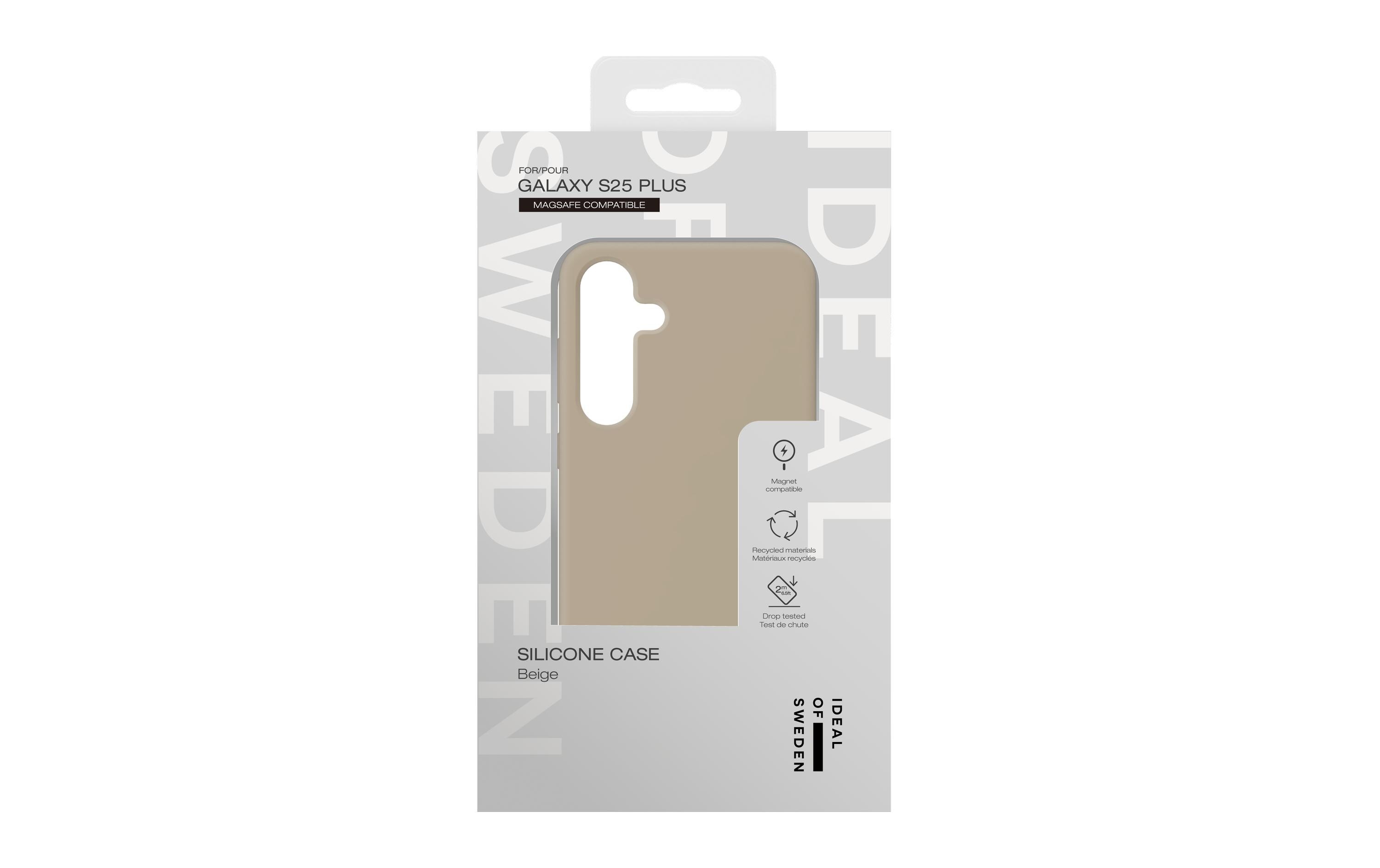 Back Cover Silicone Galaxy S25+ BeigeSilikon-Backcover für das Samsung Galaxy S25+
