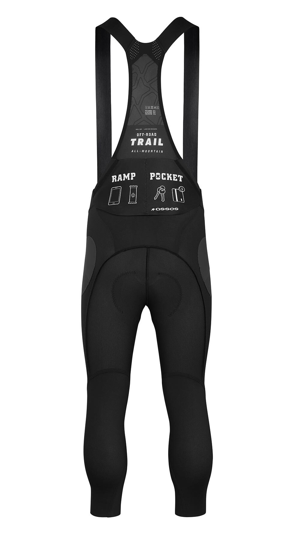 Assos Trail Liner Driekwart Fietsbroek Zwart Heren