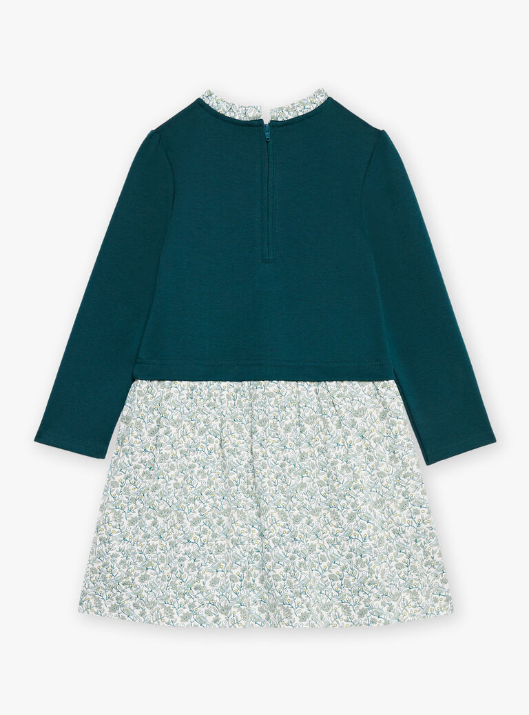 Robe vert émeraude à manches longues