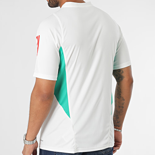 Maillot De Foot A Bandes Manchester United IA8492 Blanc