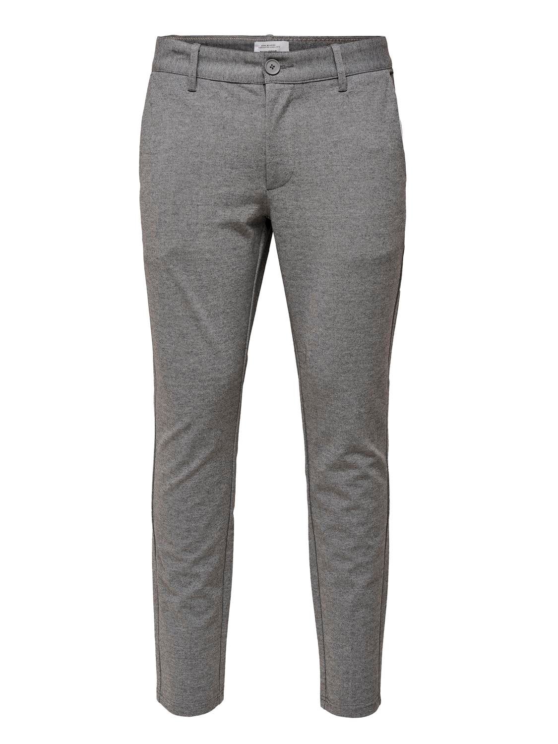 ONSMARK Slim Fit Chino Hose Medium Grey Melange