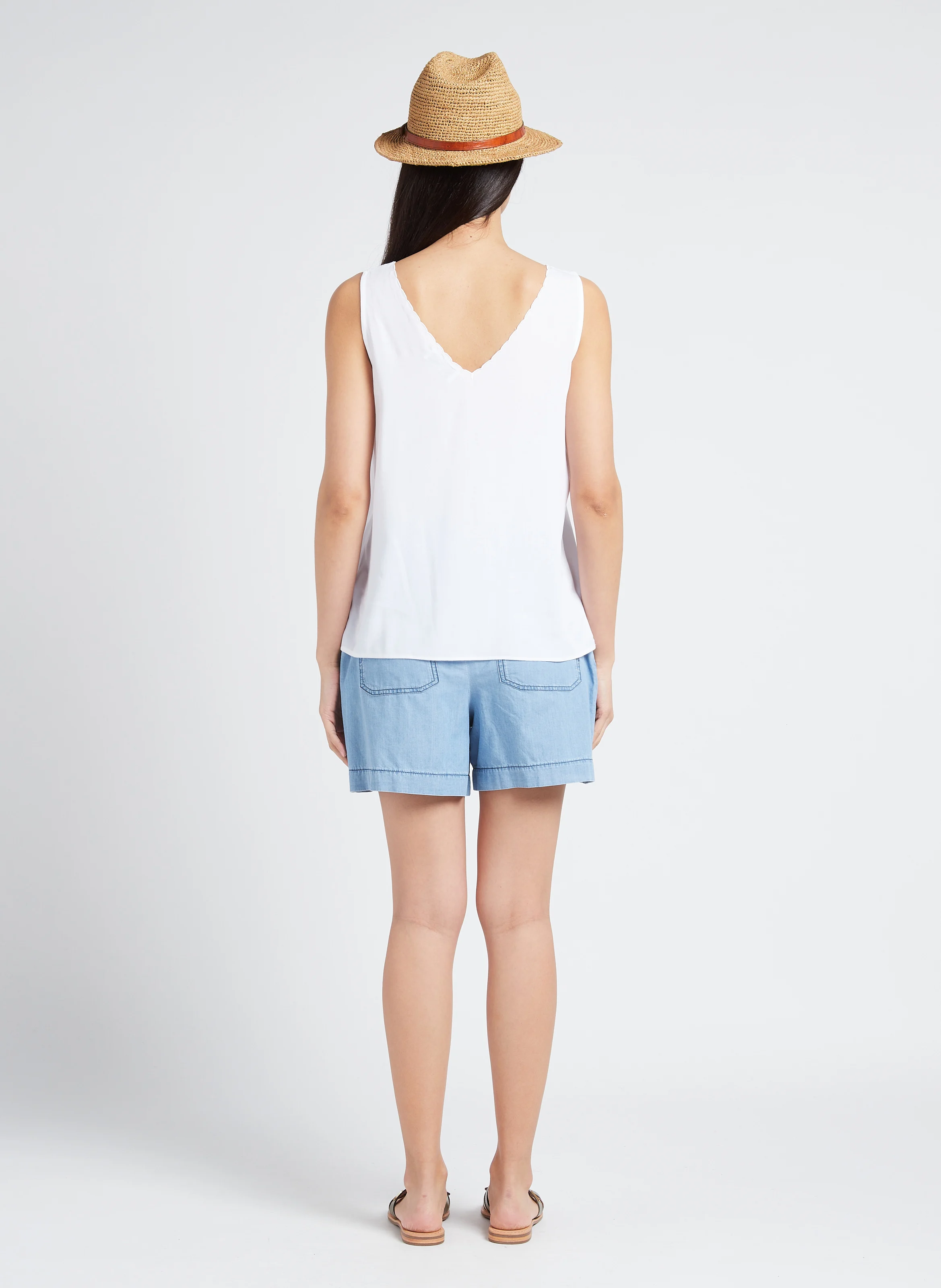 HAMSUKO - Mules en cuir| Blanc