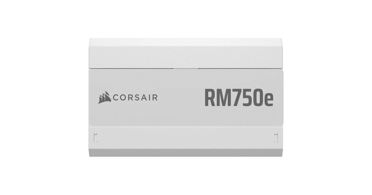 CorsairRM750e (2025) White modulaire 750 watt voeding   (Wit, 1x 12V-2x6, 1x PCIe)