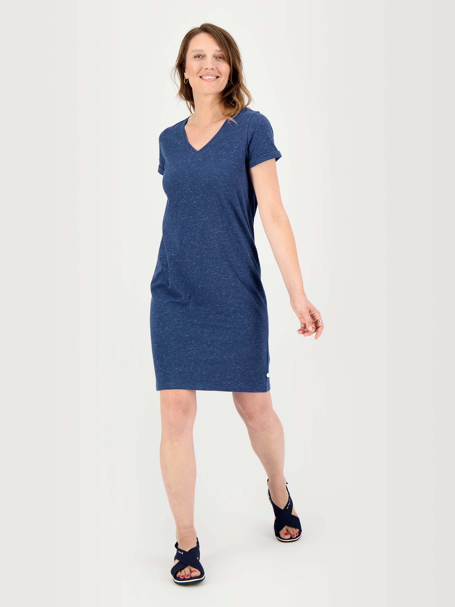 Robe Femme Jersey Coton Marine