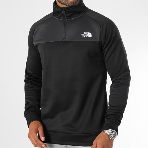 Sweat Col Zippé Reaxion Fleece A855L Noir