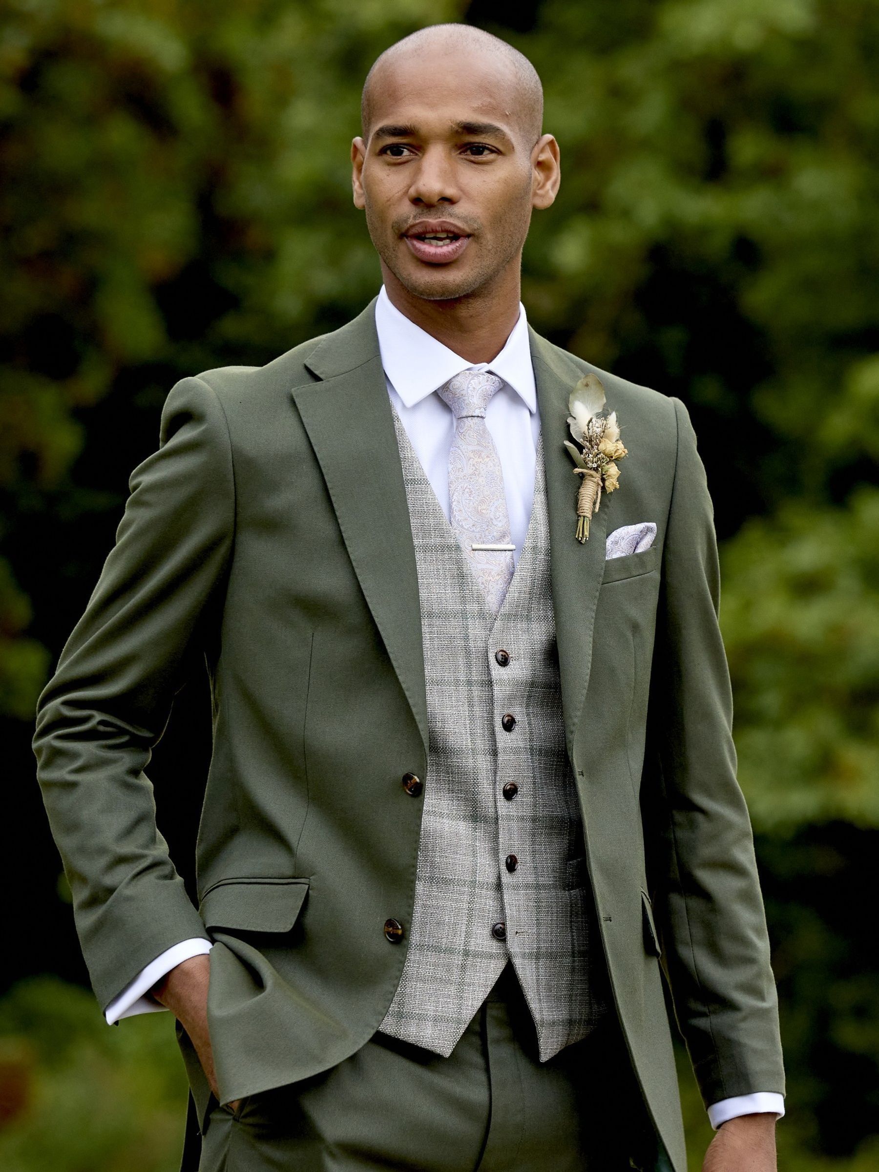 Skopes Tailored Fit Valetta gilet met ruit en enkele rij knopen