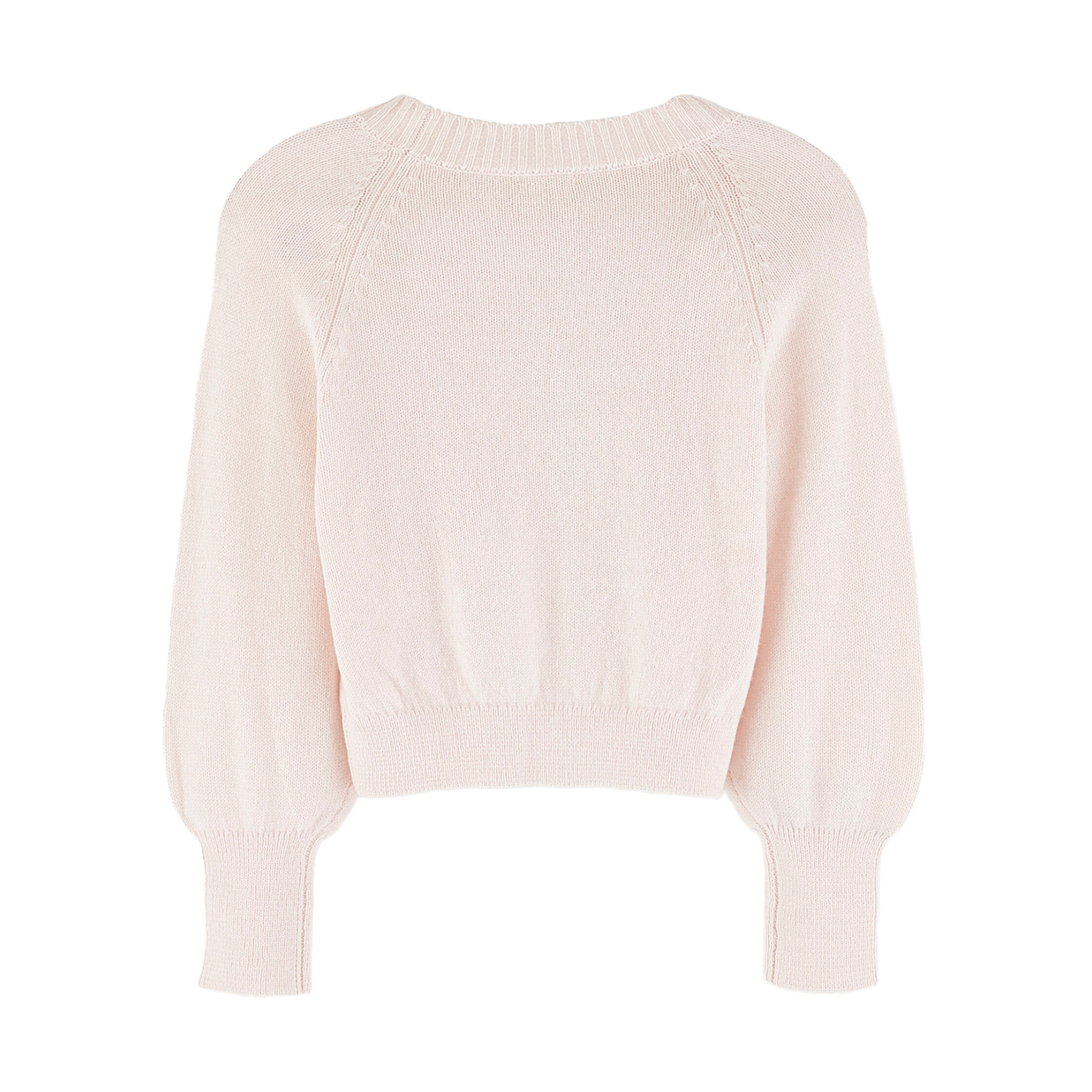 GIMZA - Pull droit col rond en laine mélangée | Rose