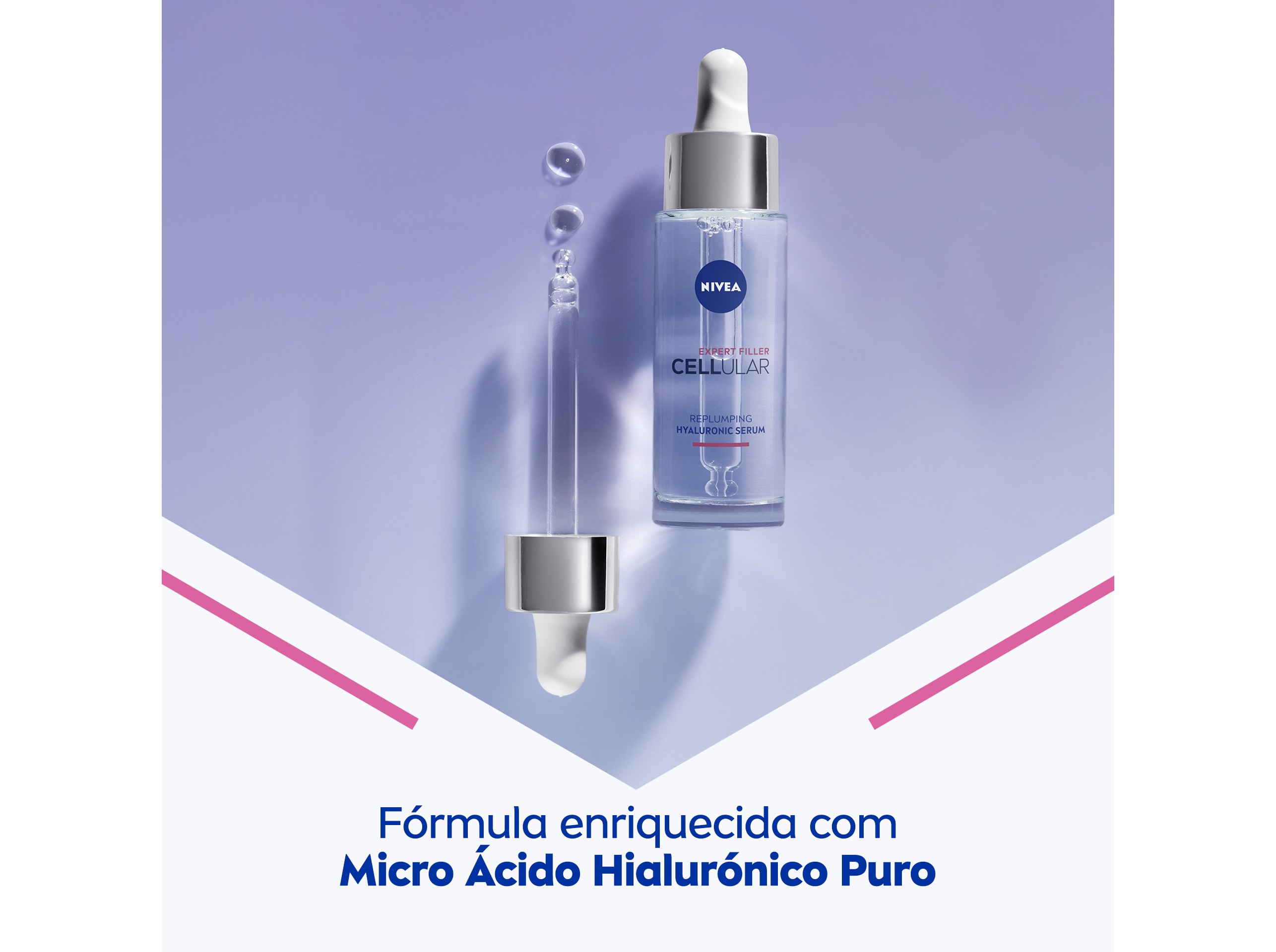 SÉRUM DE ROSTO BOOSTER ÁCIDO HIALURÓNICO CELLULAR FILLER NIVEA 30 ML