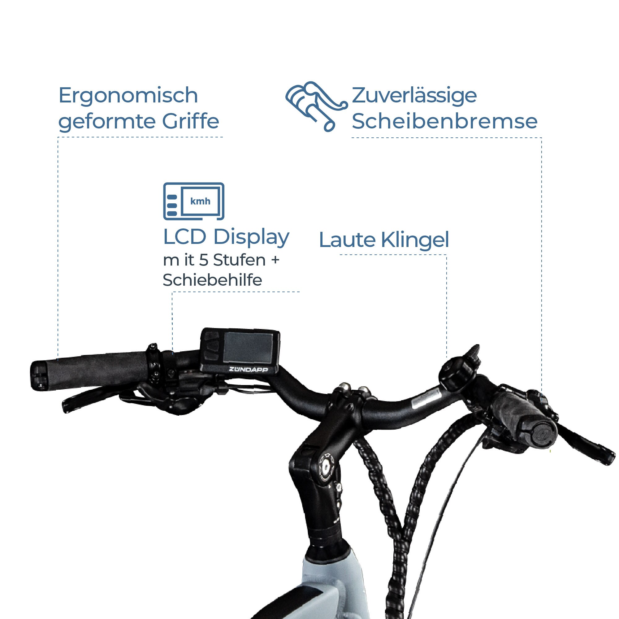 Zündapp Z810 E Bike Trekkingrad Herren ab 160 cm mit 24 Gängen und Beleuchtung StVZO
