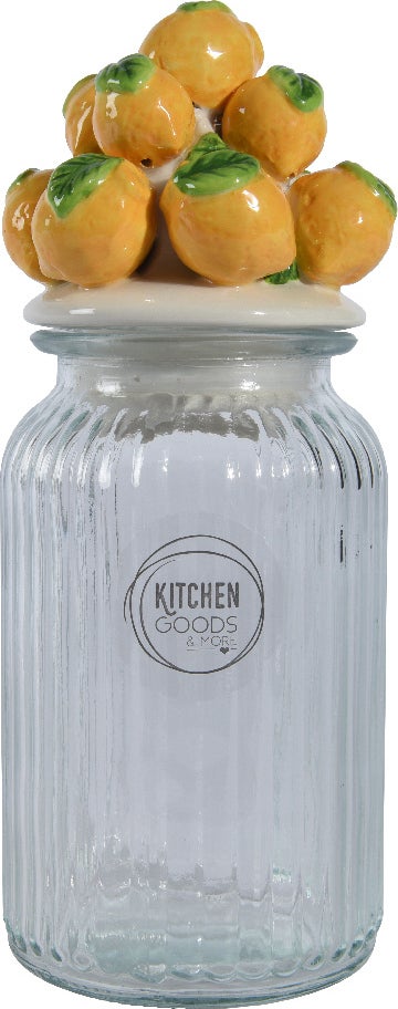 Kitchen Goods & More voorraadpot Citroen geel D 11 H 27 cm