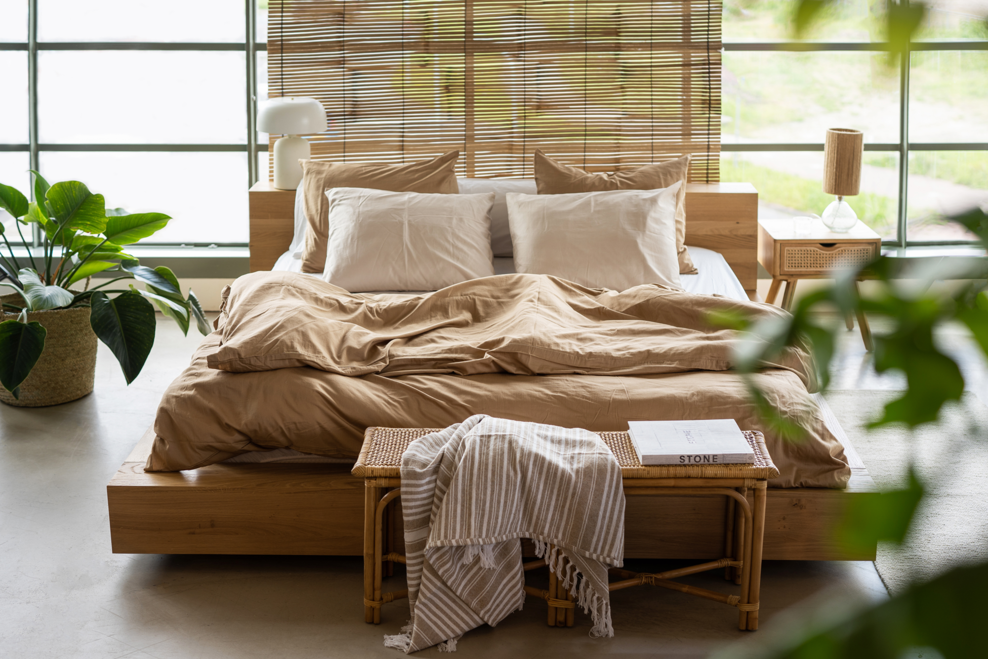 Dekbedovertrek Cotton Satin 140x220 cm almond