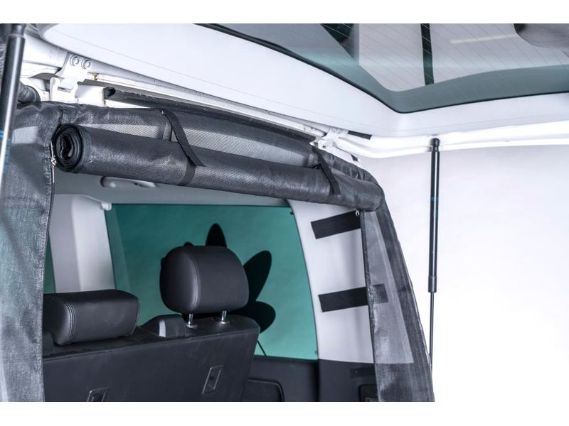 Van Quito Heckmoskitonetz, standard VW T5/T6/T6.1 Heckmoskitonetz Reissverschluss, Maschenweite Standard