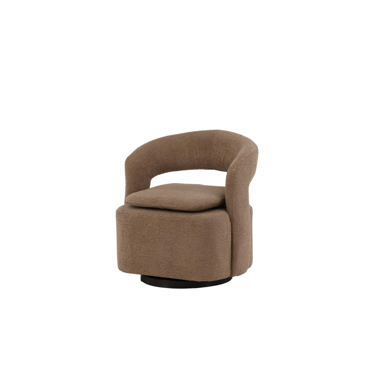Svea - Teno draaibare fauteuil - boucle - beige