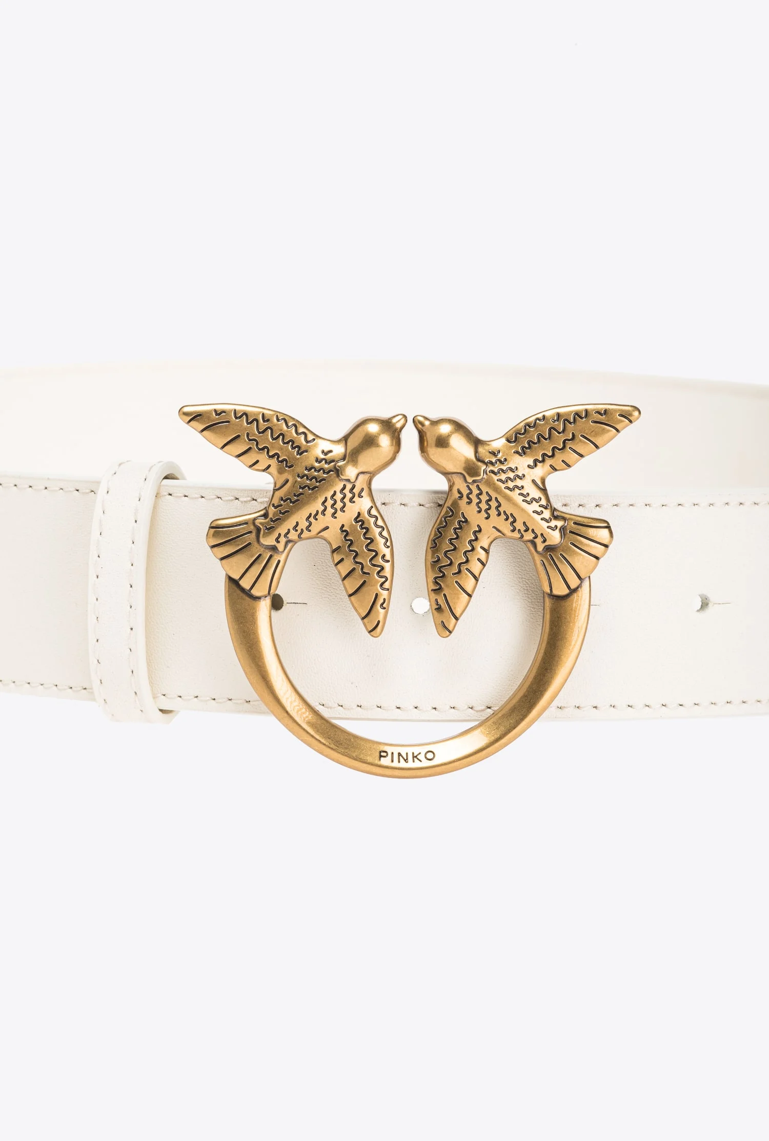 Ceinture large love birds | Blanc