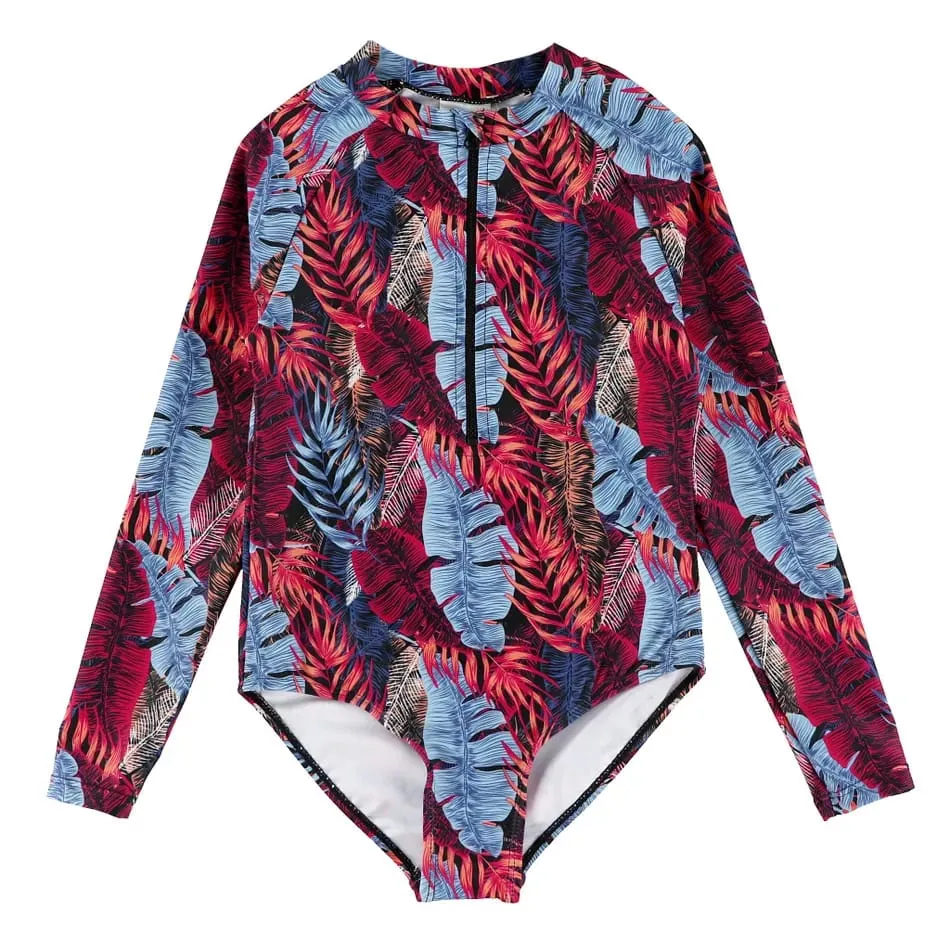 Look Ensemble maillot + casquette 2-14 ans - Tropical long