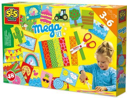 SES - Ik Leer Knippen - Mega Set - Montessori Speelgoed - Creatief Knutselen