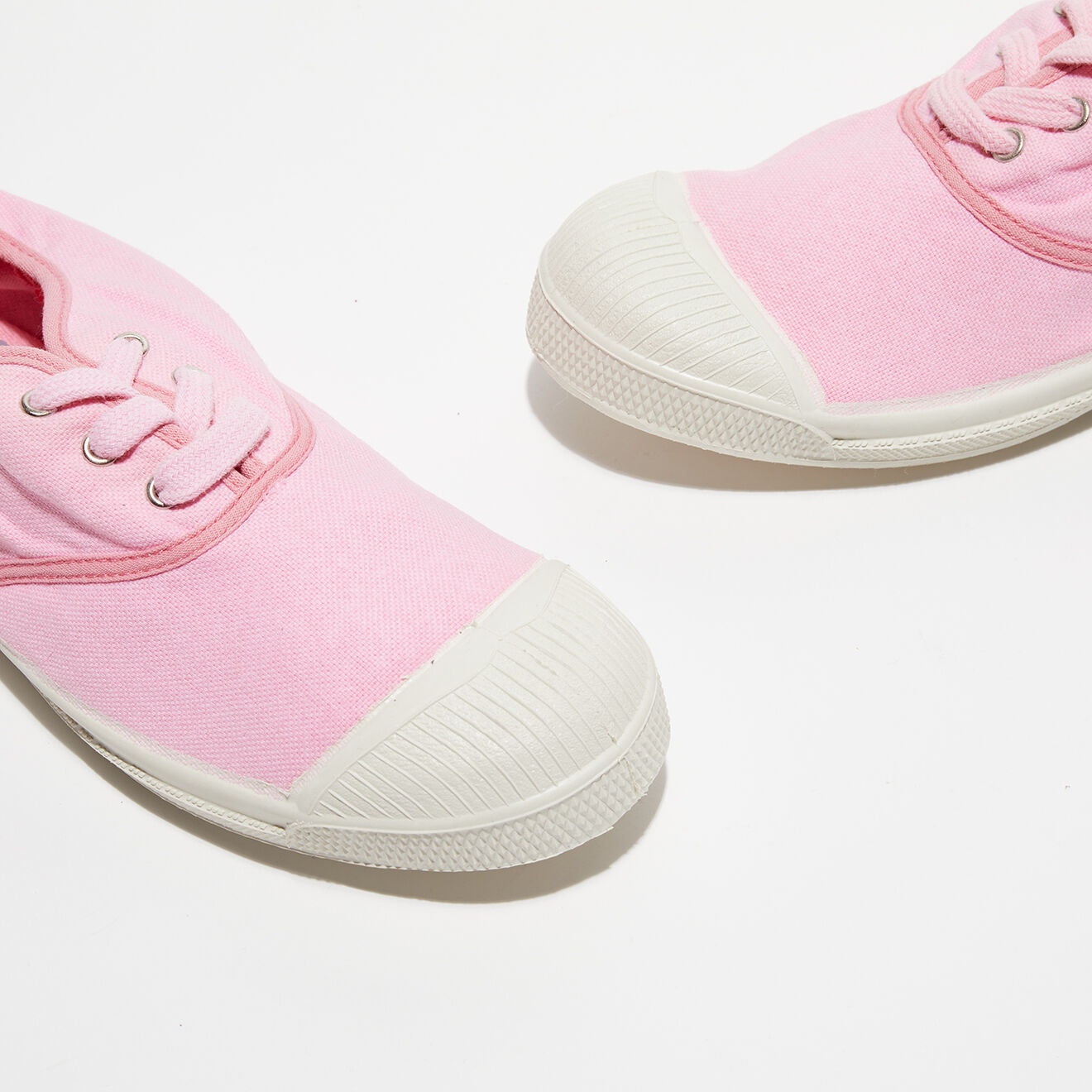 Bensimon Tennis basses Lacet Colorpiping roses