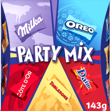 Milka Party Mix Chocolaatjes Assortiment 143g