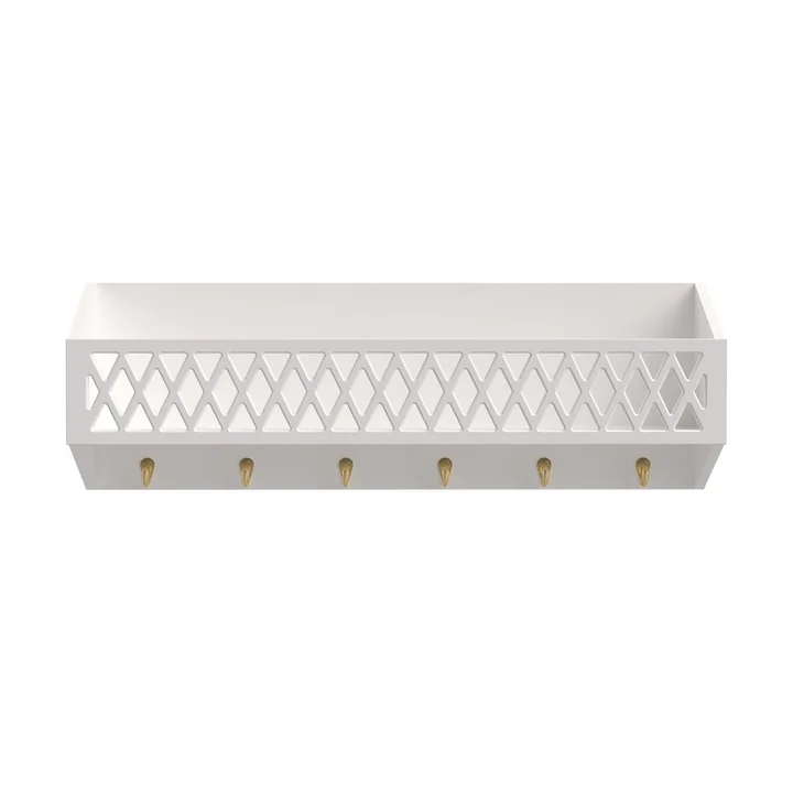 Cam Cam Copenhagen - Harlequin Wandregal mit Garderobe, weiss