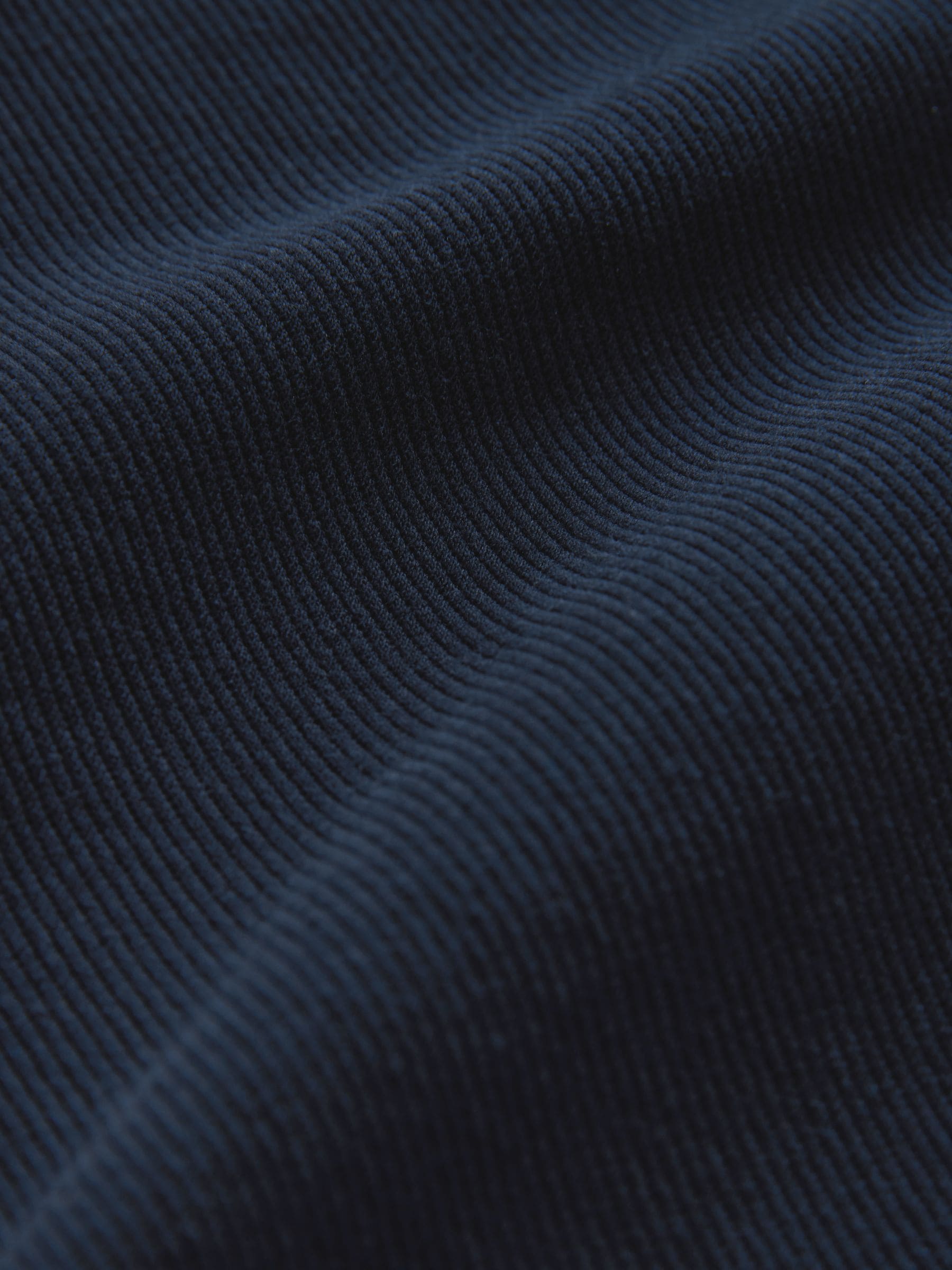 Donkerblauw - Jersey keperstof Overshirt met drukknopen