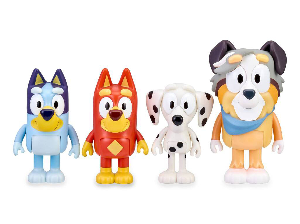 FIGURAS FAMOSA BLUEY PACK 4 MODELOS SORTIDOS