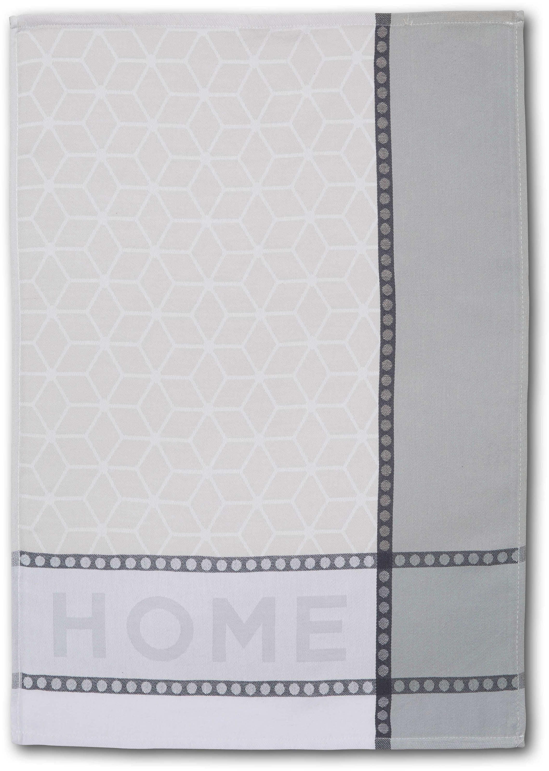 Dyckhoff Geschirrtuch »HOME / KITCHEN, Masse je Tuch ca. 50x70 cm« mit zwei verschiedenen Motiven