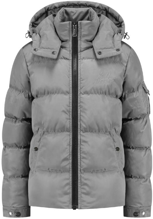 Malelions Kids Patch Puffer Jacket - Grey 8-128