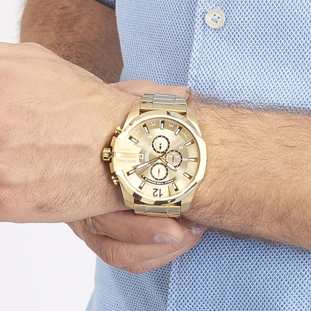 Montre Diesel Mega Chief Champagne