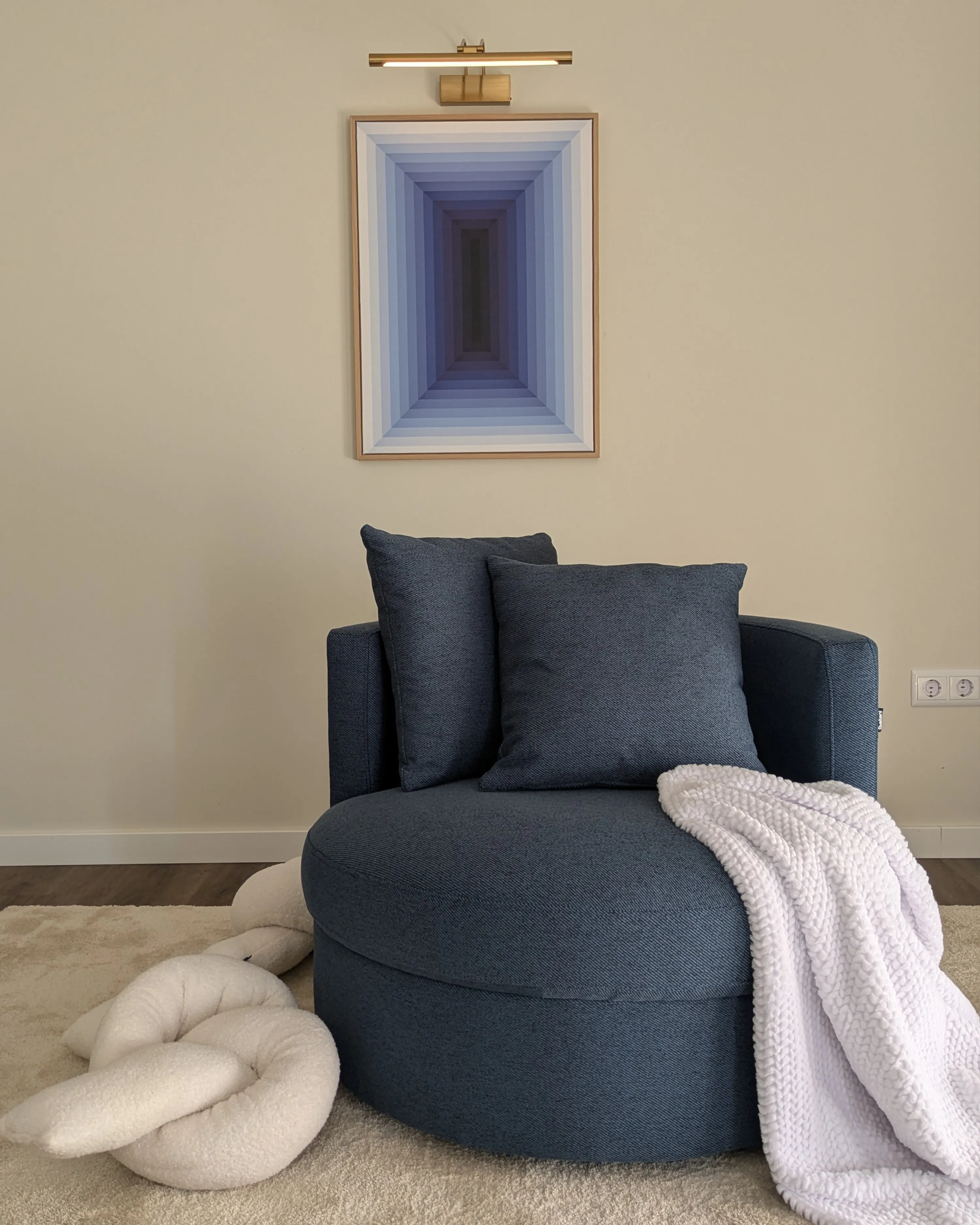Plaid BJAS 200 x 220 cm Wit