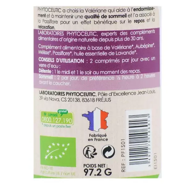 Fitoterápico Relaxante para Dormir Orgânico 120 comprimidos
