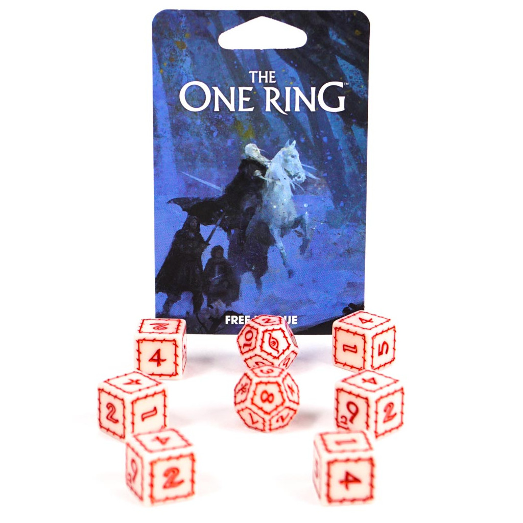 The One Ring - White Dice Set