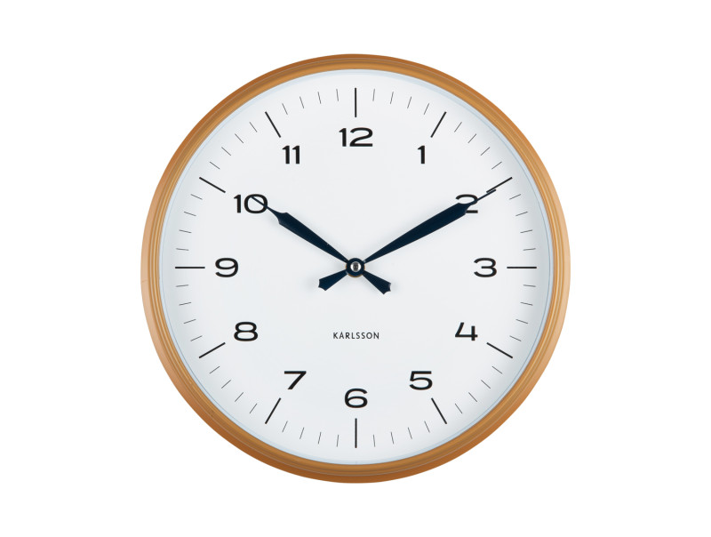 Wall Clock Modern Factory KA6056BK Black & bright red
