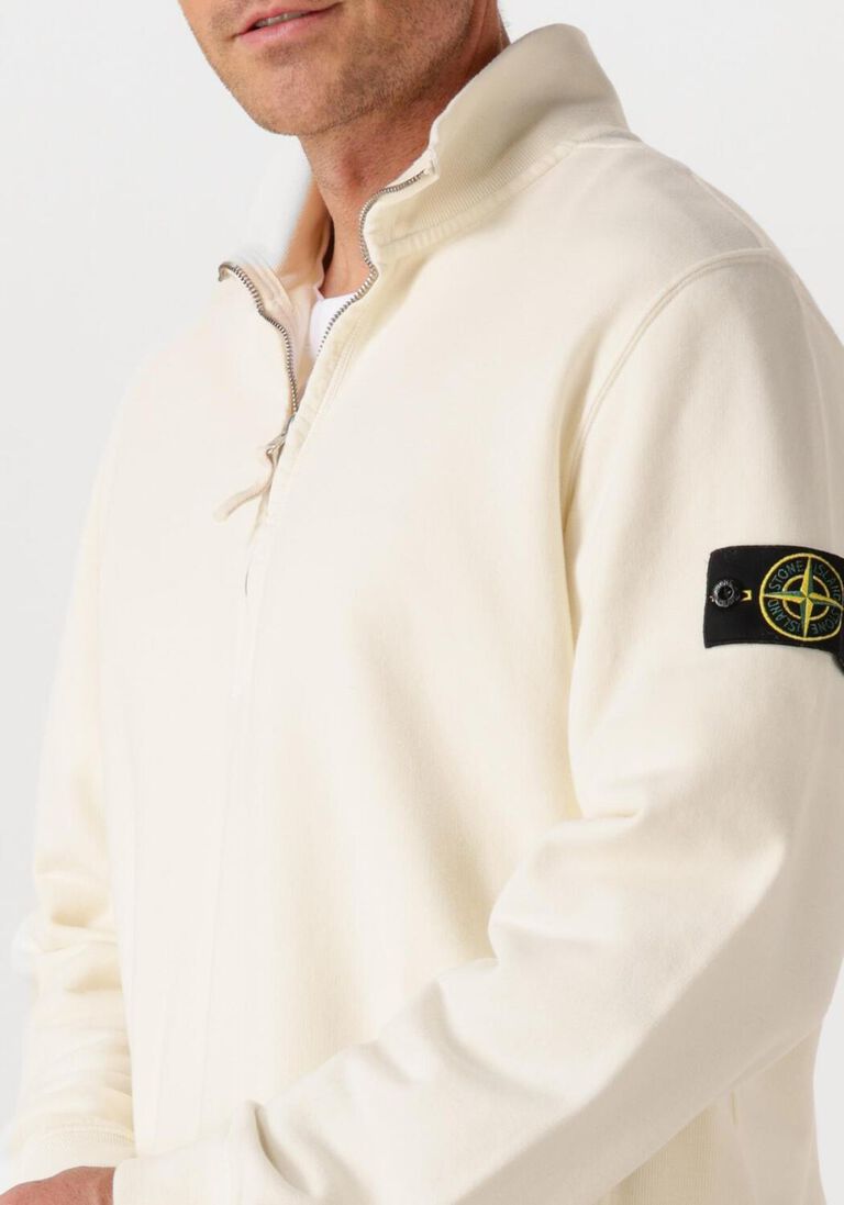 ecru stone island trui ls polo