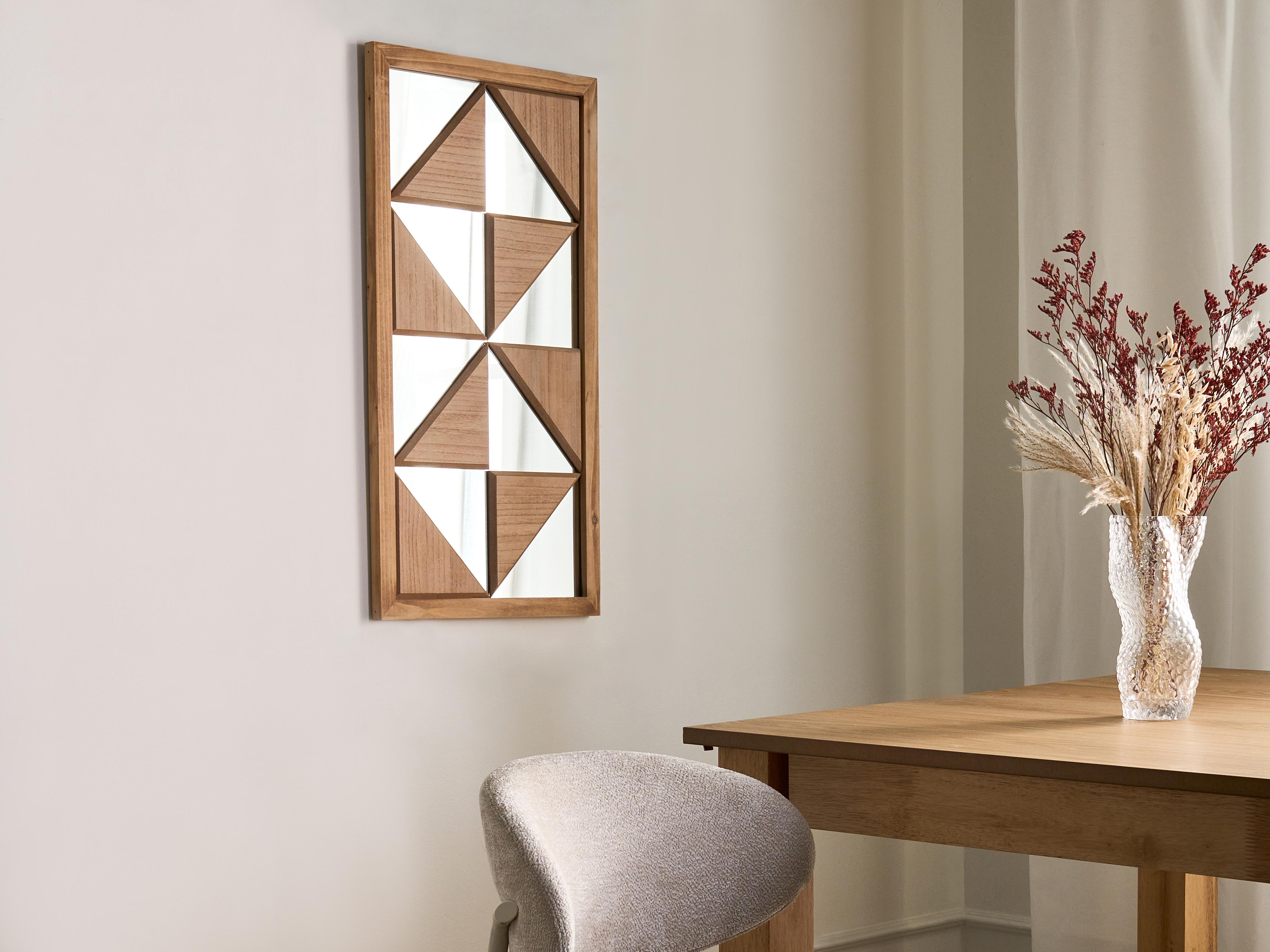 Wanddecoratie HIESVILLE Dennenhout 75 cm Lichtbruin