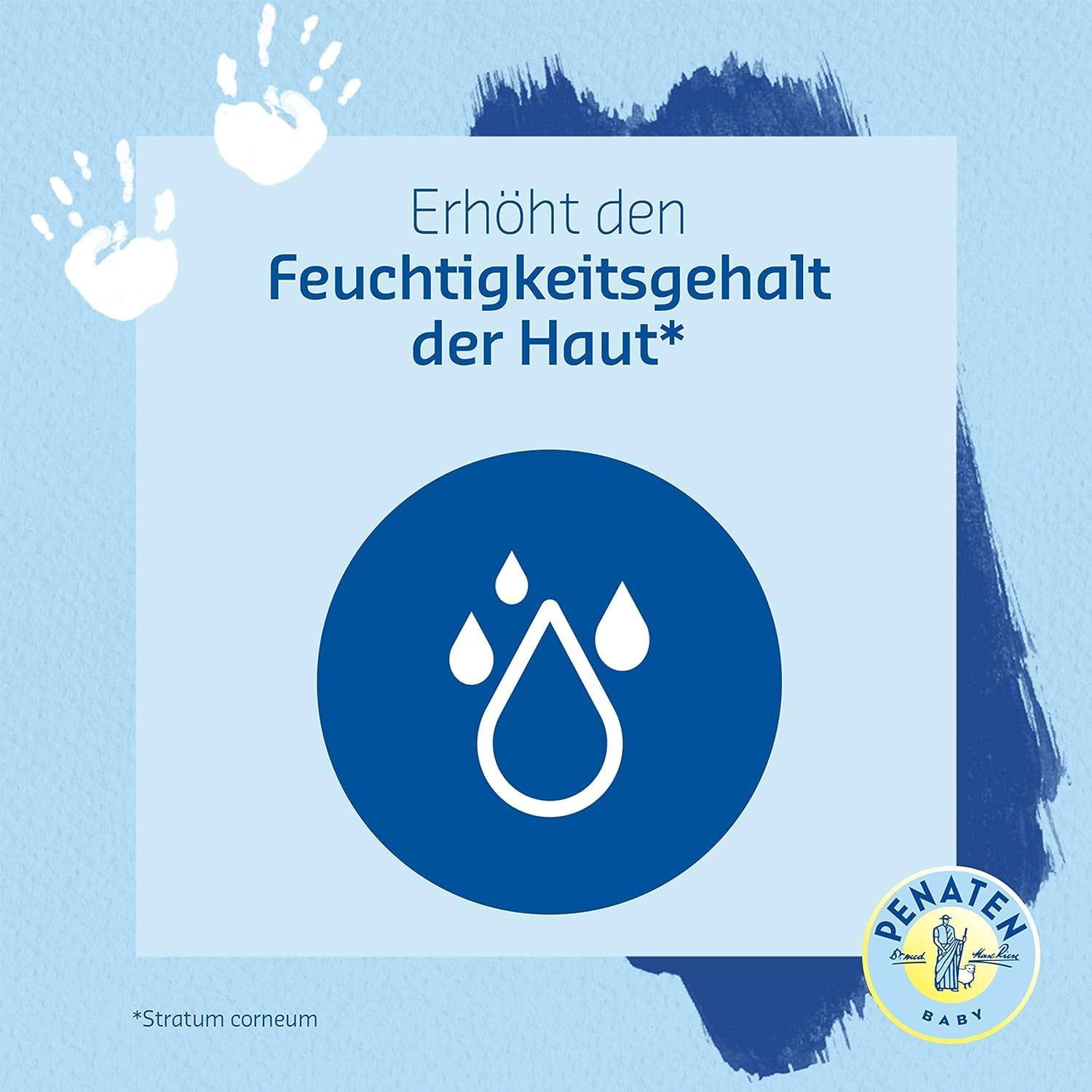 (100ml) Baby Ultra Sensitiv Pflegecreme Gesicht & Körper Kinder Creme (659) - Blau / Weiss