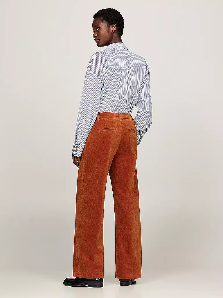 TOMMY HILFIGER Cordhose Relaxed Straight Fit orange