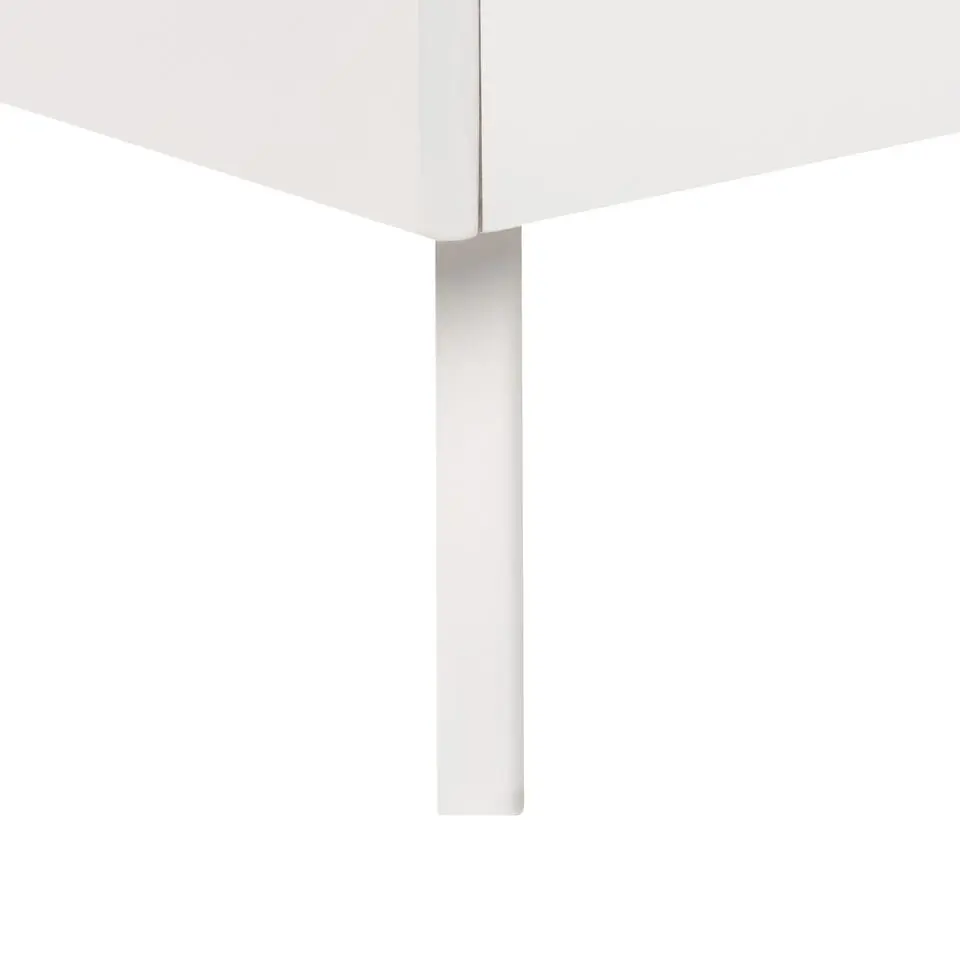 BERRIC - Tweepersoonsbed - Wit - 140 x 200 cm - MDF