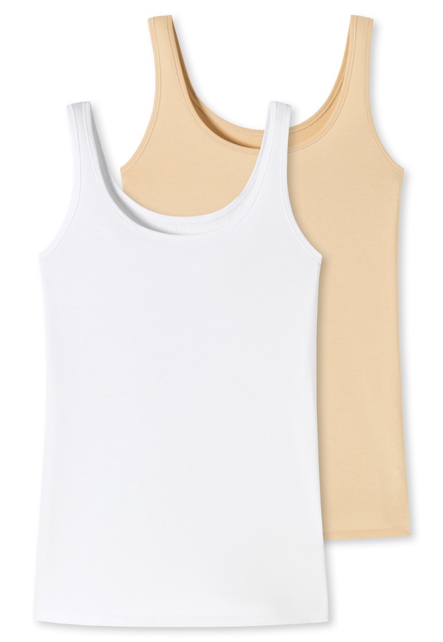 uncover by SCHIESSER Trägertop »Uncover Cotton«, tiefer Rundhalsausschnitt, breite Träger, elastisch, weich
