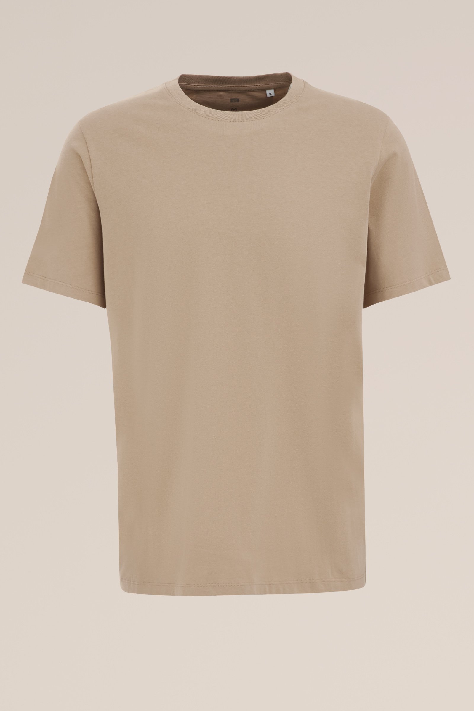 T-shirt van 100% katoen WE Fashion Beige