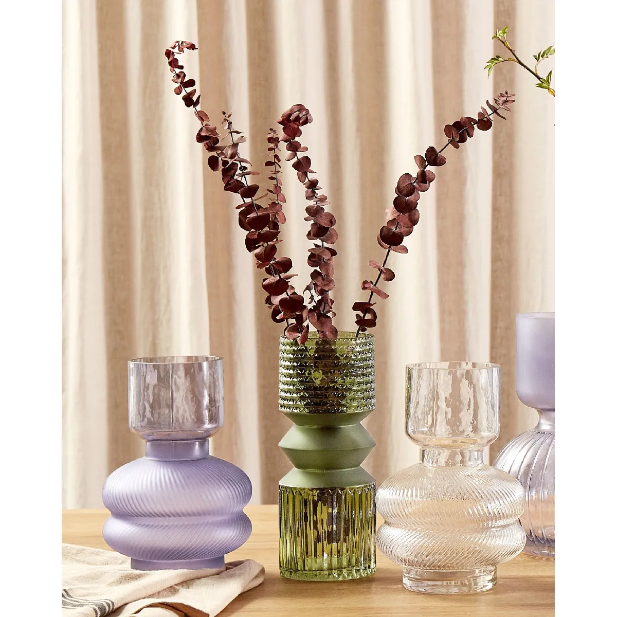 Beliani Vase Rodia Verre