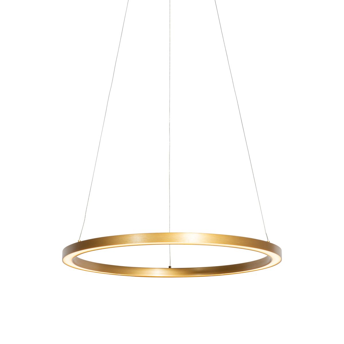 Hanglamp goud 60cm incl. LED 3-staps dimbaar - Girello