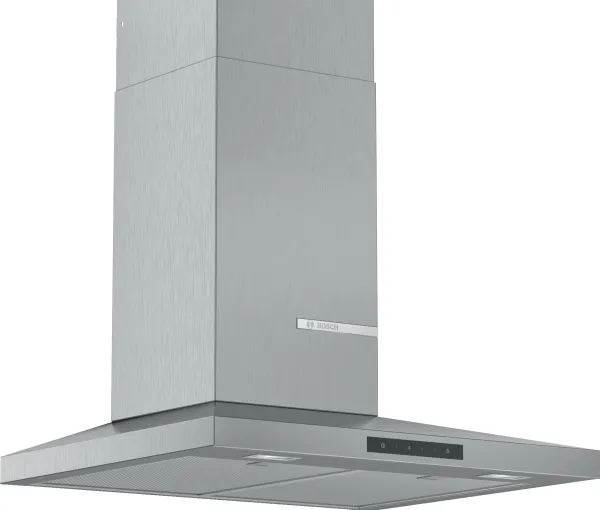 Bosch Serie | 4 DWQ66DM50 - Hætte - skorsten - bredde: 60 cm - dybde: 50 cm - udtrækning og recirkulation (-) - rustfrit stål