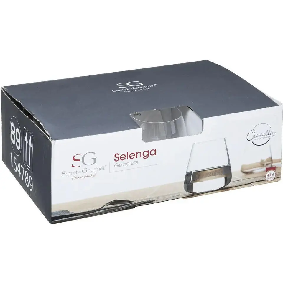 Secret de Gourmet Tumbler glazen - 6 st - 430 ml - Selenga