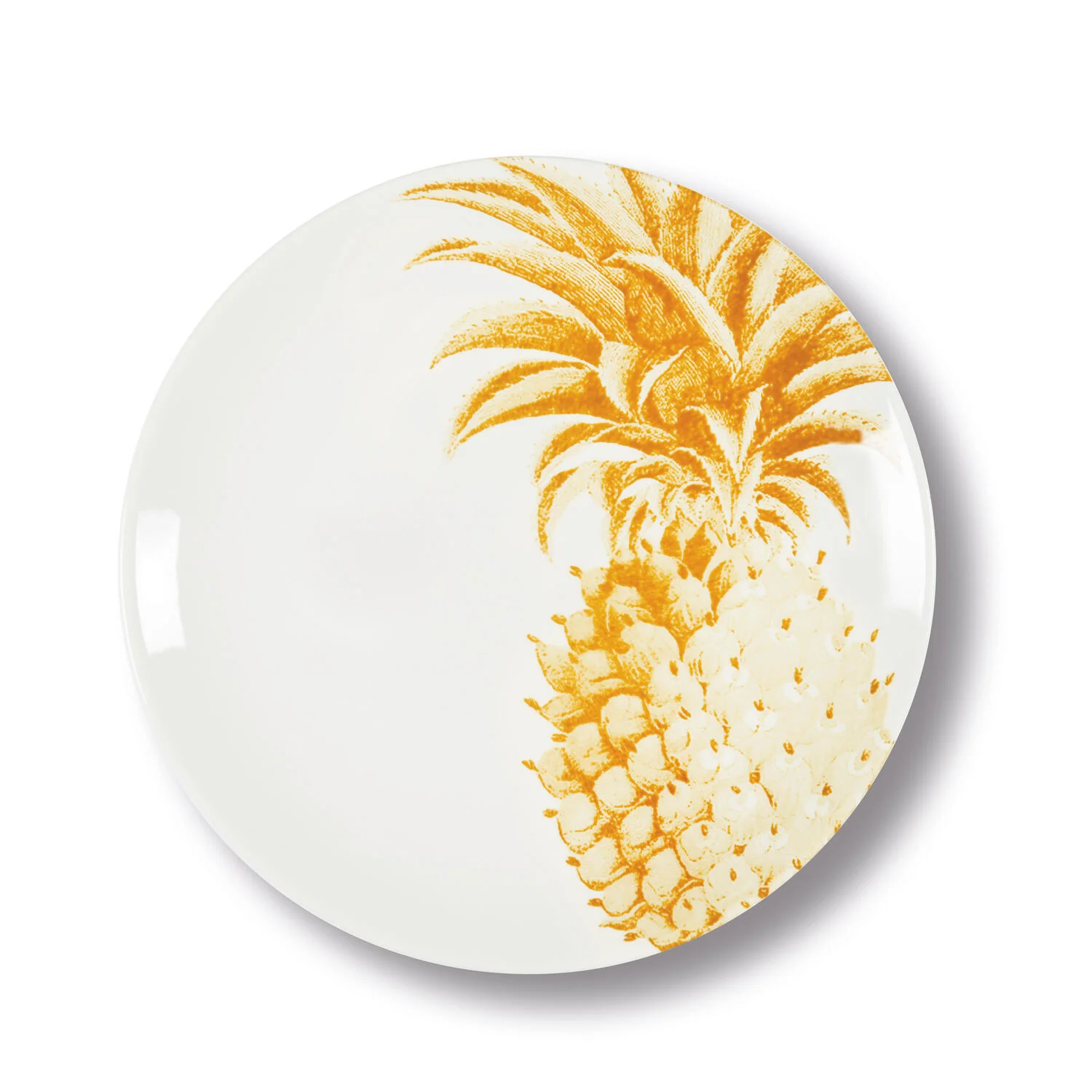 Excelsa  Faune & Flore middagstallerken, ananas, gul - 27 cm