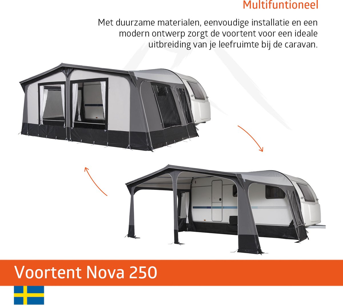 Campout Nova 250 voortent - 1001-1025 cm