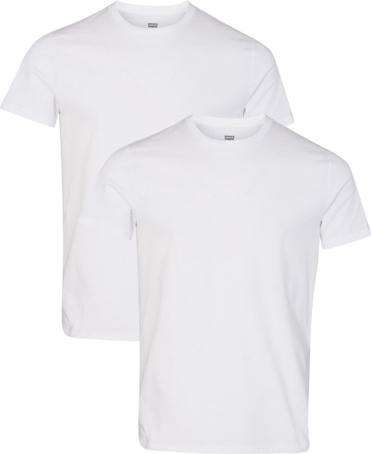 Levi's SLIM 2PK CREWNECK 1 TWOPACK TE Hvid