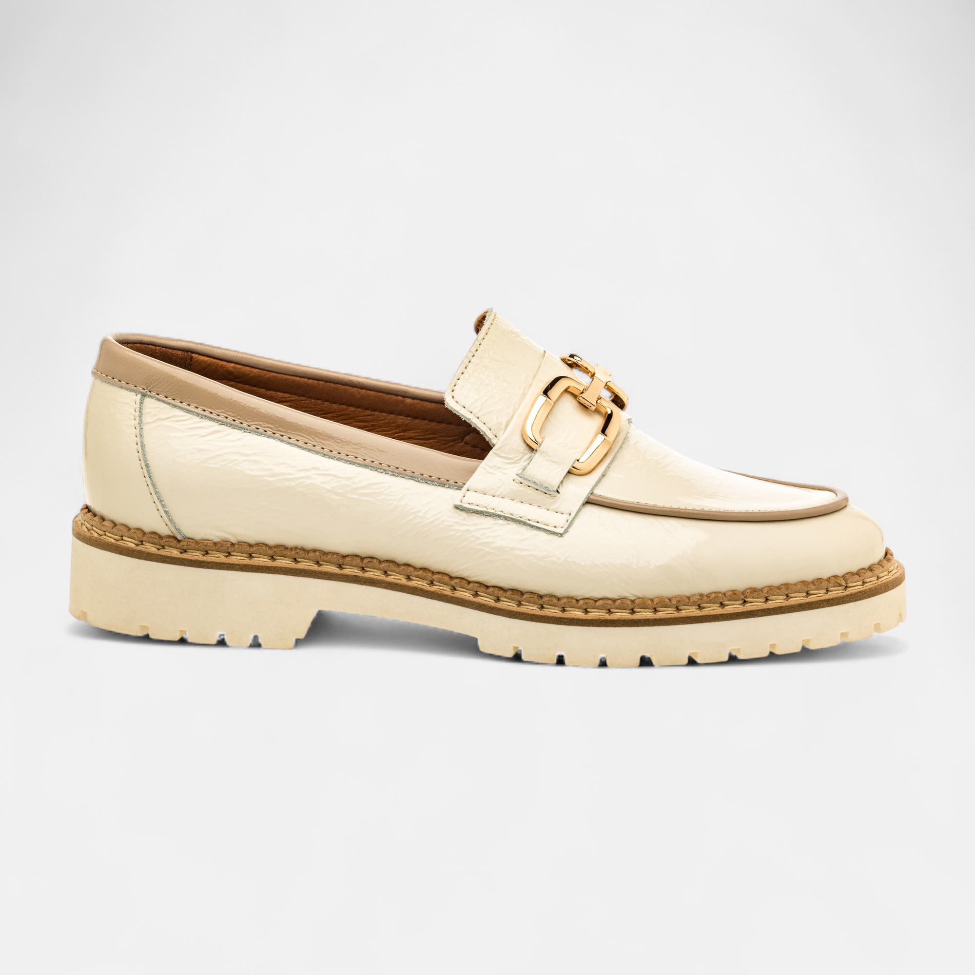 Mocassins Femme en cuir blanc