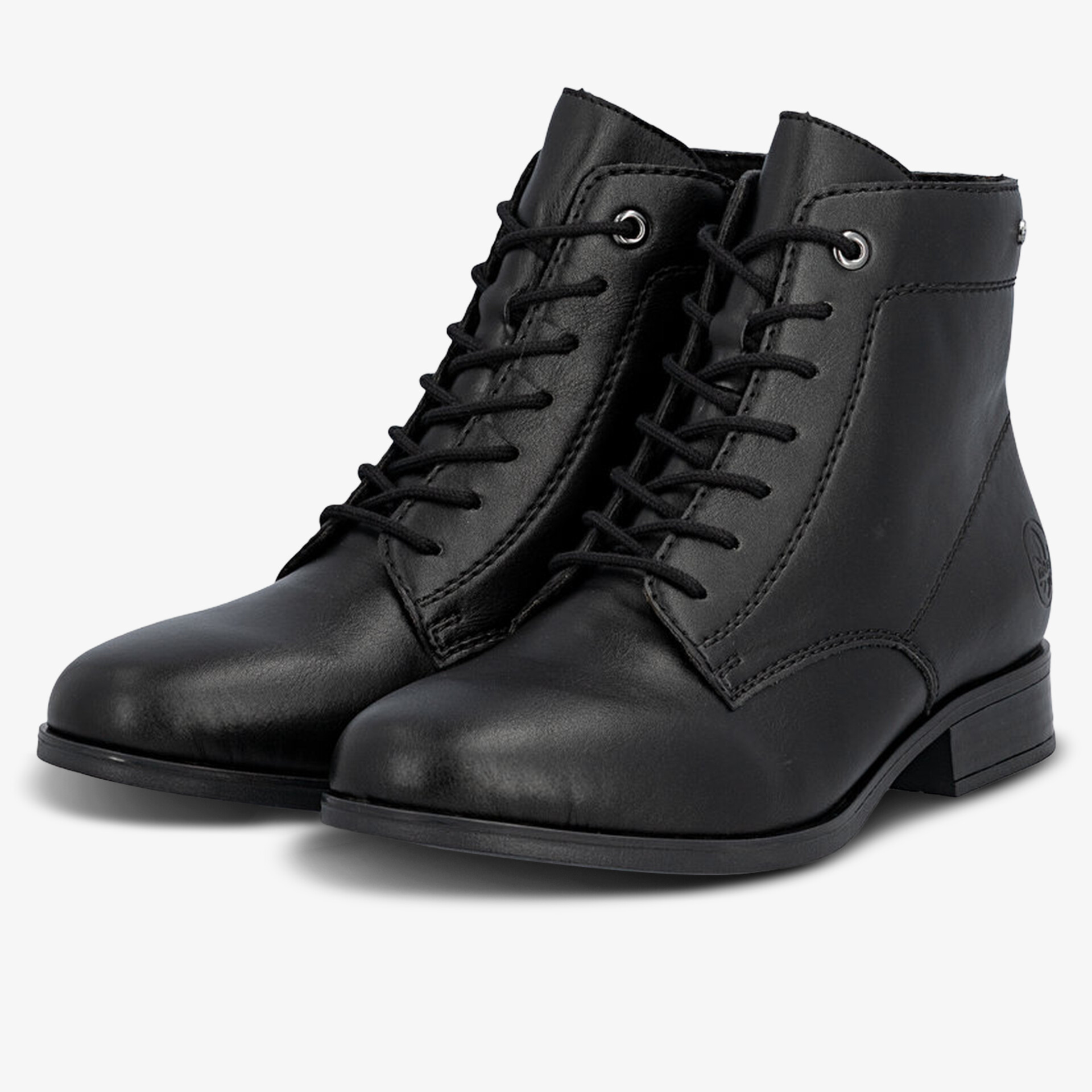 rieker Damen Schnürstiefeletten schwarz